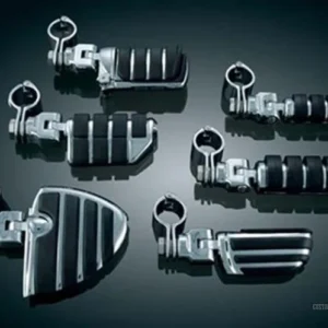 Small ISO- Pegs Rider Foot Pegs Clevis & Magnum Quick Clamps Chrome Harley-Davidson