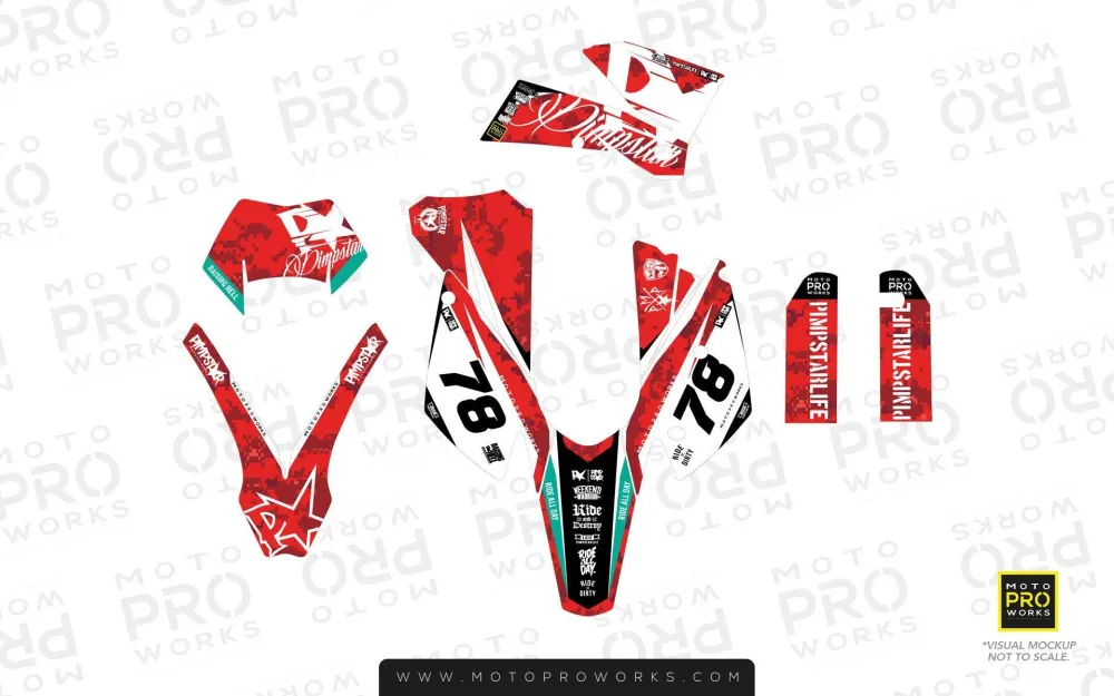 KTM GRAPHICS - "MARPAT" rood
