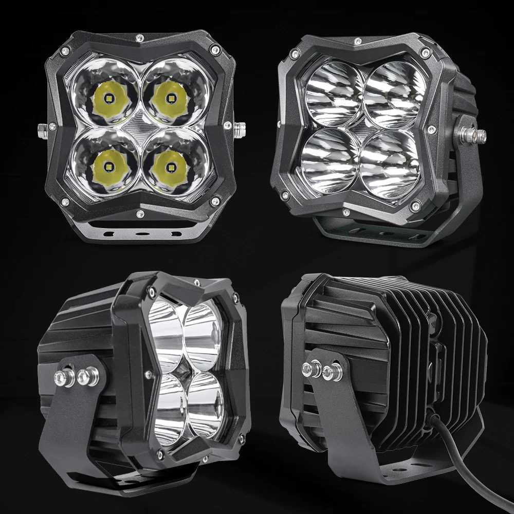 COLIGHT 5 Inch X5 Series Spot Beam Led Driving Lights Amber Backlight