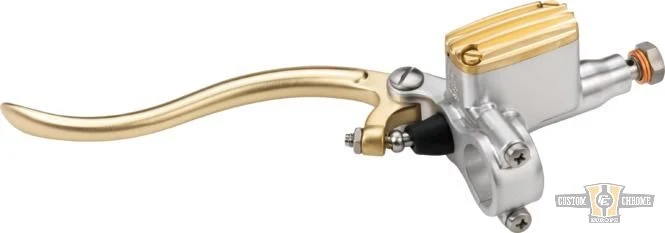 Deluxe Clutch Master Cylinder Kit Aluminium Brass 14 mm Satin Harley-Davidson