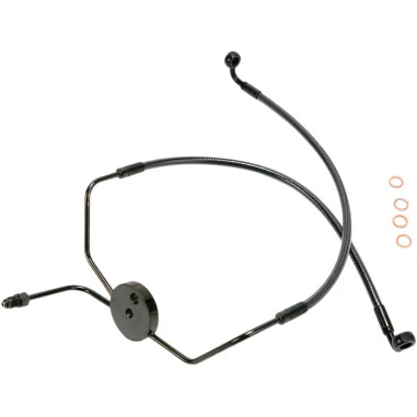 DESIGNER SERIES DOT BRAIDED NON-ABS FRONT BRAKE LINE KITS HARLEY-DAVIDSON