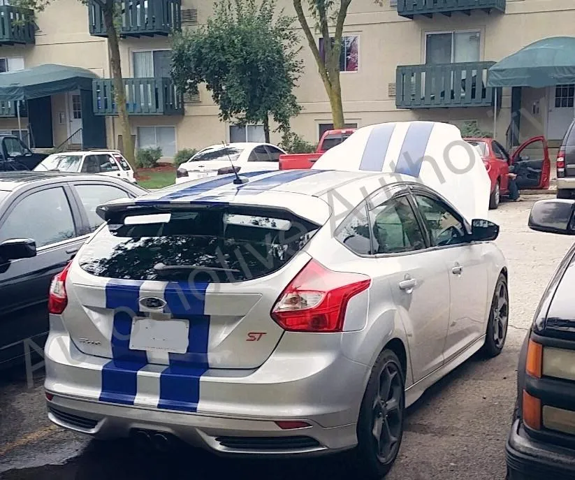 Ford Focus Dubbel Racing Stripe Kit Gloss