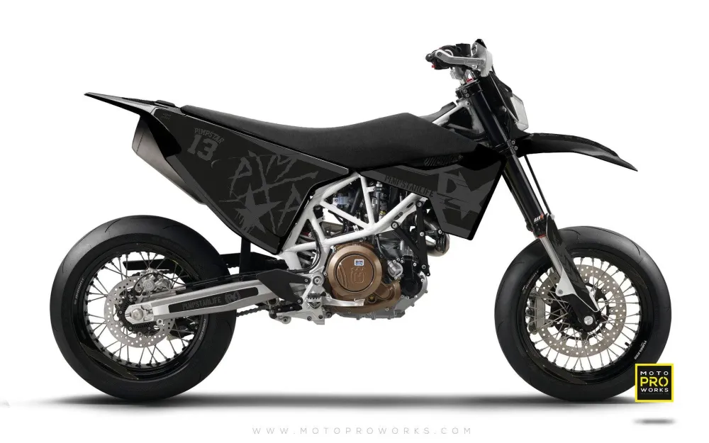 Husqvarna GRAPHICS - "BATTLESCAR" (dark)