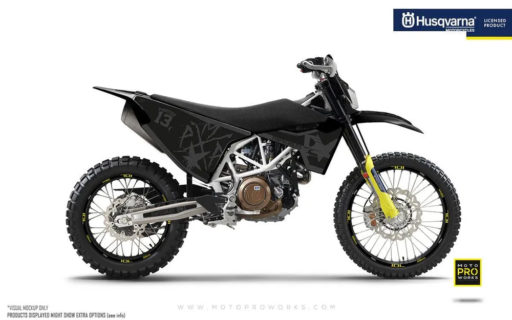 Husqvarna GRAPHICS - "BATTLESCAR" (dark)