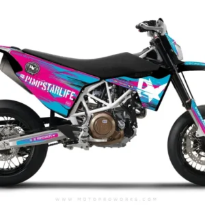 Husqvarna GRAPHICS - Pimpstarlife "HELLION" turkoois