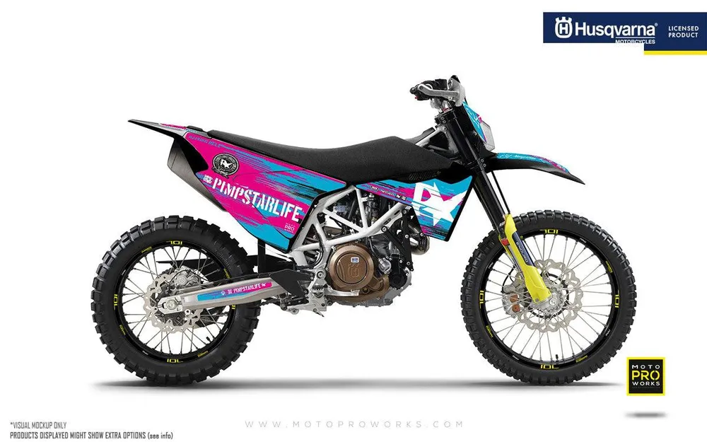 Husqvarna GRAPHICS - Pimpstarlife "HELLION" turkoois