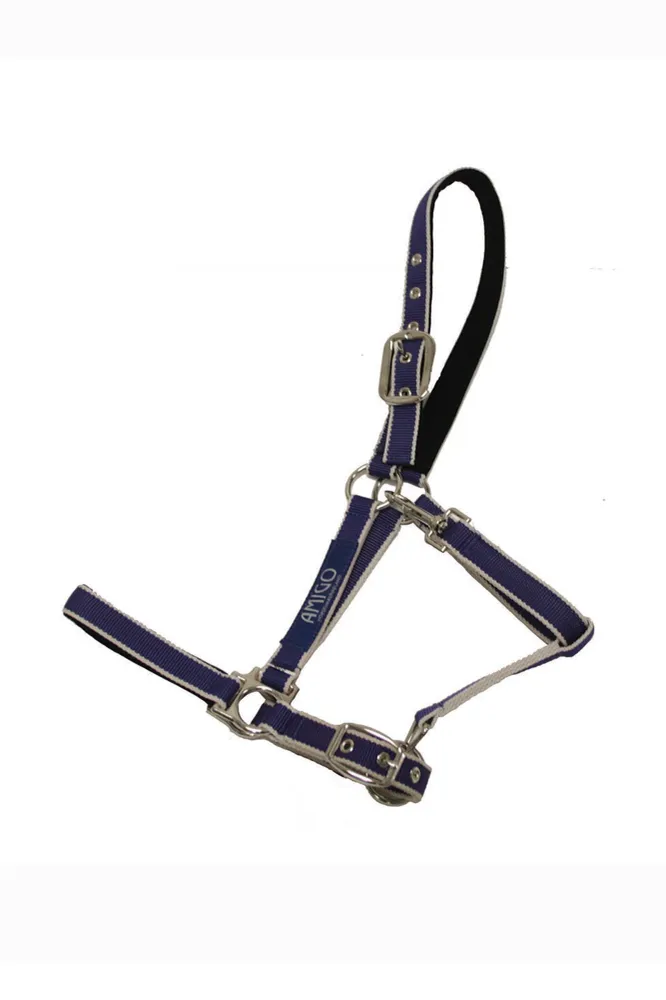 Amigo Head collar Dark Blue/Silver P