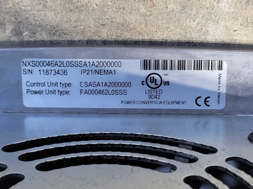 VFD AC Drive NXS00046A2L0SSSA1A200000