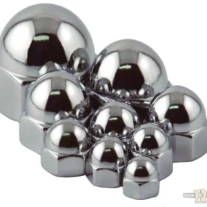 Flat Crown Acorn Nut Pack Metaalglans 5/8"-11 UNC Harley-Davidson