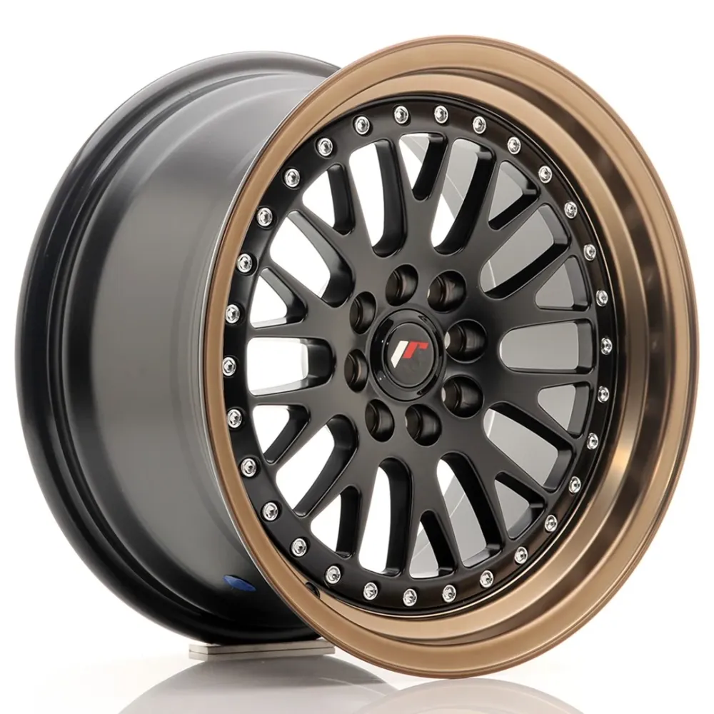 Japan Racing JR-10 16x8" 4x100/108 ET20, Flat Zwart