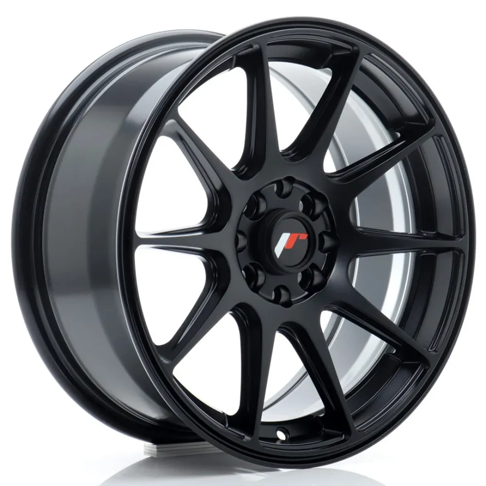 Japan Racing JR-11 16x7" 4x100/114.3 ET30, Flat Zwart