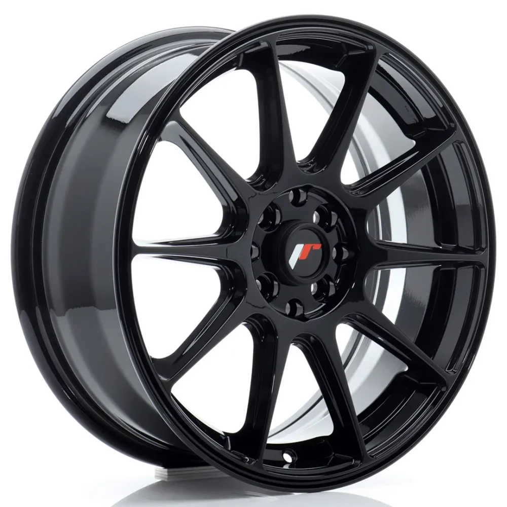 Japan Racing JR-11 17x7" 5x100/108 ET35, Gloss Koolzwart