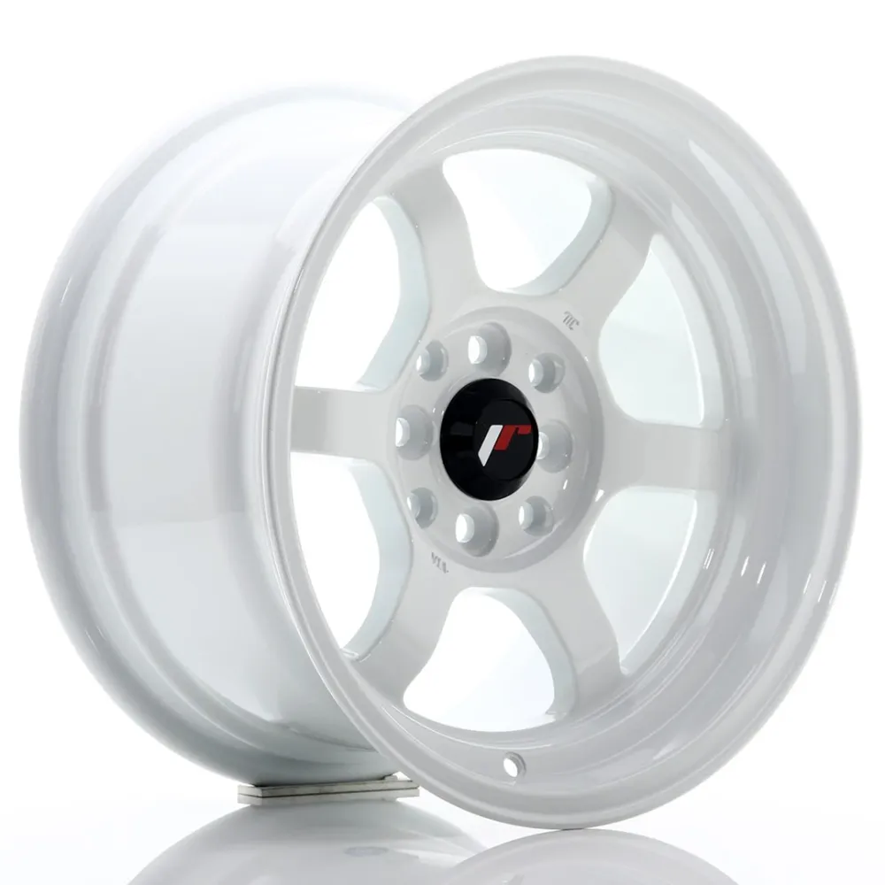 Japan Racing JR-12 15x8.5" 4x100/114.3 ET13, Sneeuwwit