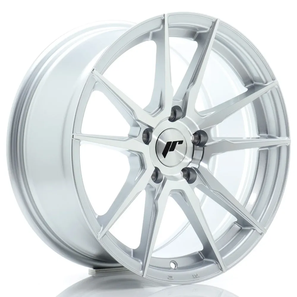 Japan Racing JR-21 17x8" 5x120 ET35, Machined Zilver