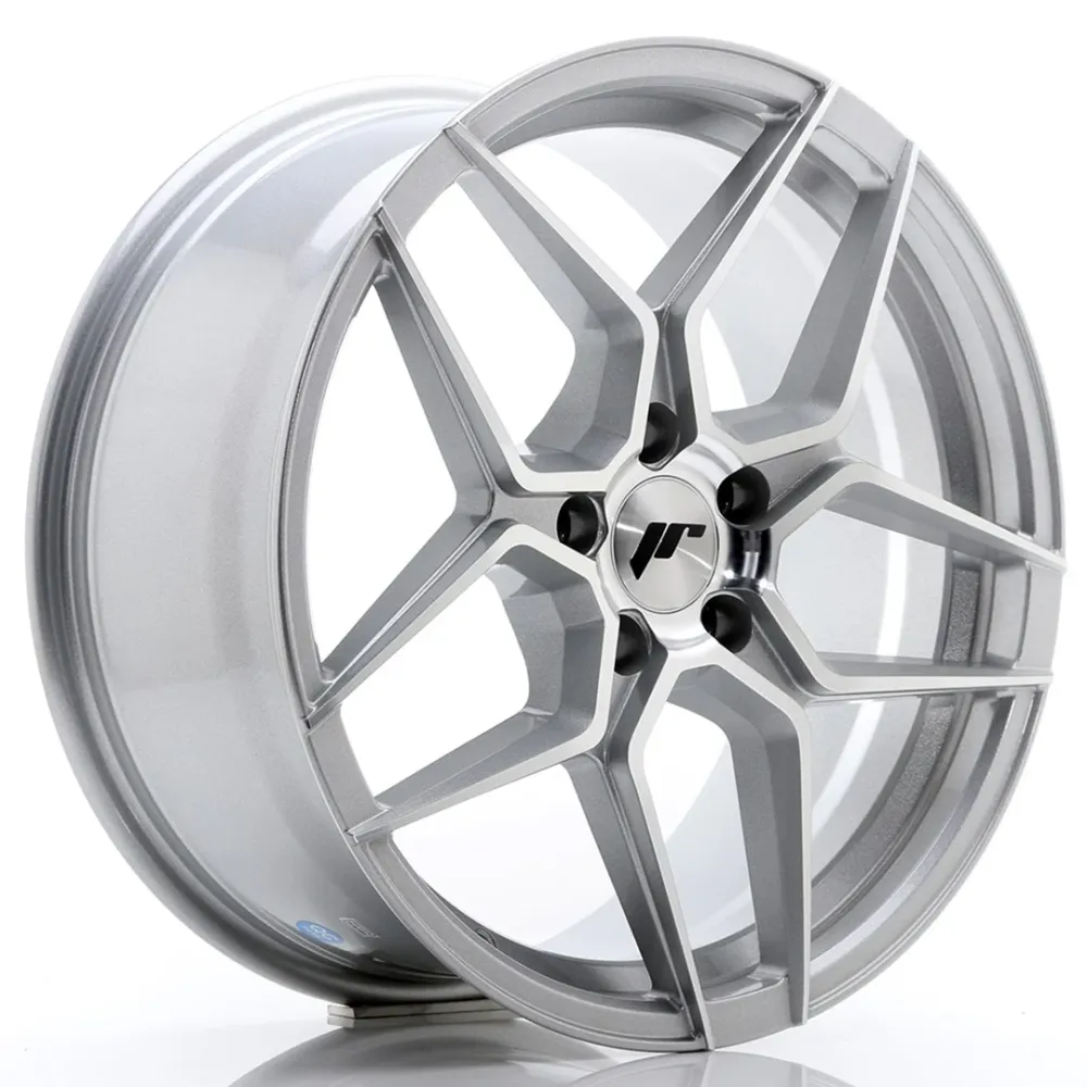 Japan Racing JR-34 18x8" 5x120 ET35, Platinagrijs, Machined Face