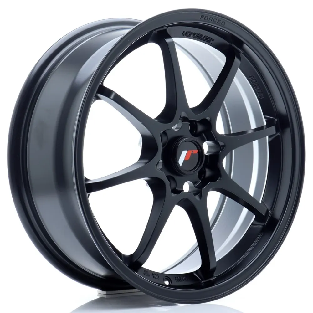Japan Racing JR-5 17x7" 4x114.3 ET38, Flat Koolzwart