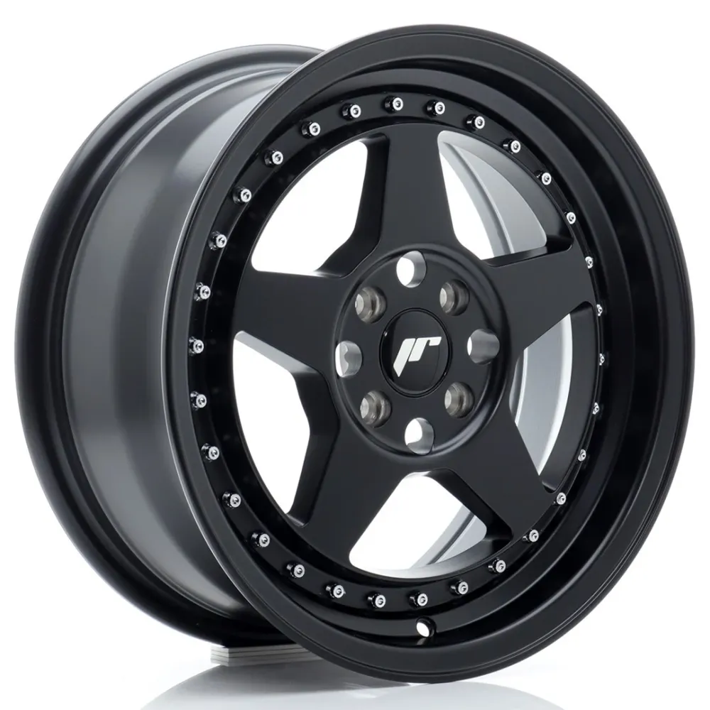 Japan Racing JR-6 16x7" 4x100 ET35, Flat Zwart