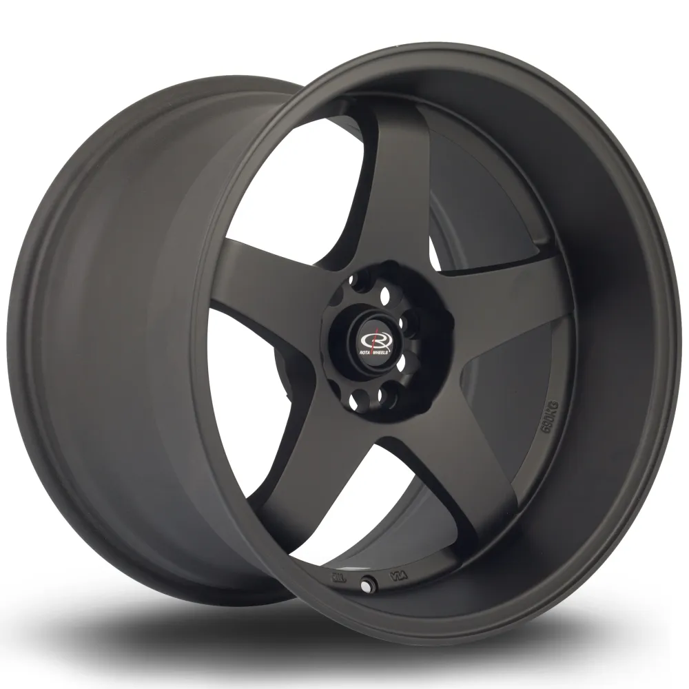 Rota GTR-D 18x12" 5x114.3 ET0, Flat Koolzwart