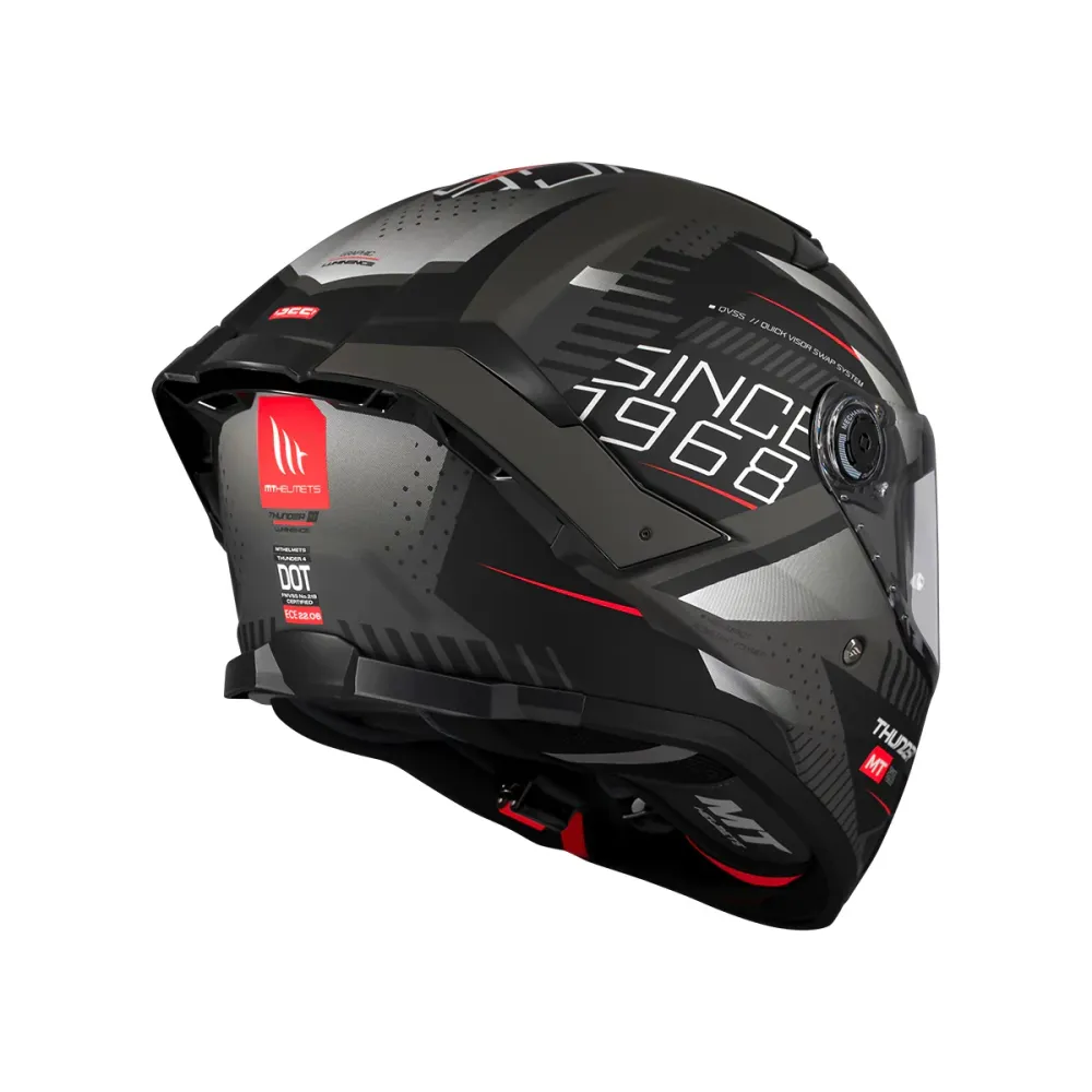 MT THUNDER 4 SV LUMINENCE D1 Casco Integral Para Moto Mate Para Moto Deportiva Luminence