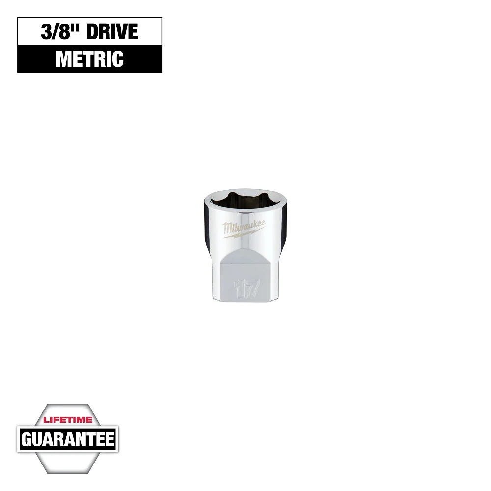 3/8" Drive 17mm Metric 6-Point Socket