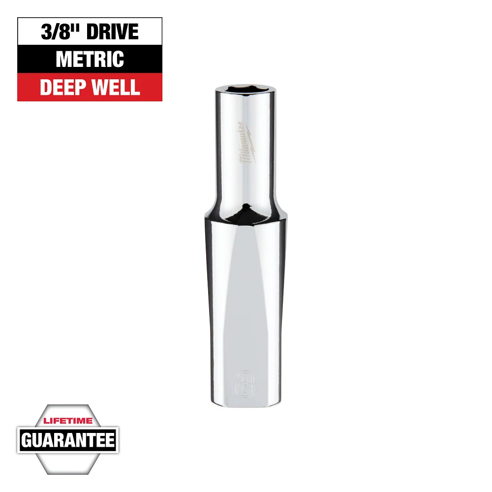 3/8" Drive 8mm Metric 6-Point Deep Socket