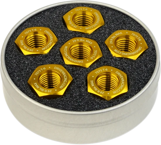 DRIVEN RACING SPROCKET NUTS SPKT NUT ALM 10X1.0 GLD