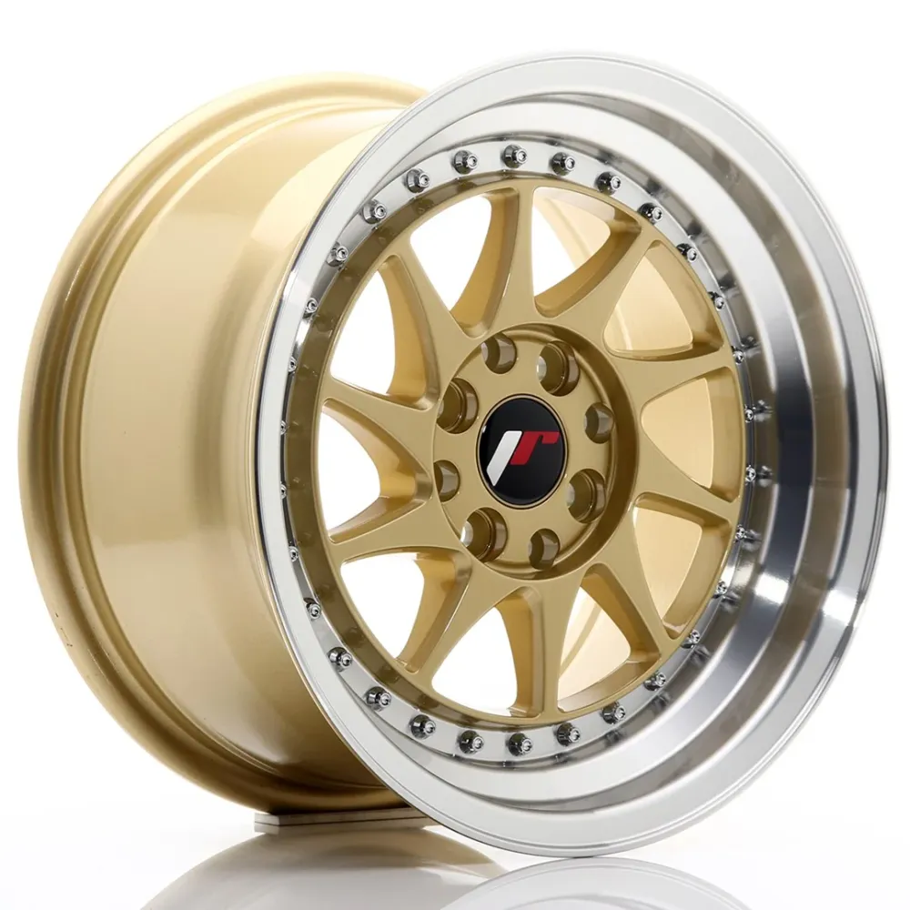 Japan Racing JR-26 15x8" 4x100/108 ET25, Verguld