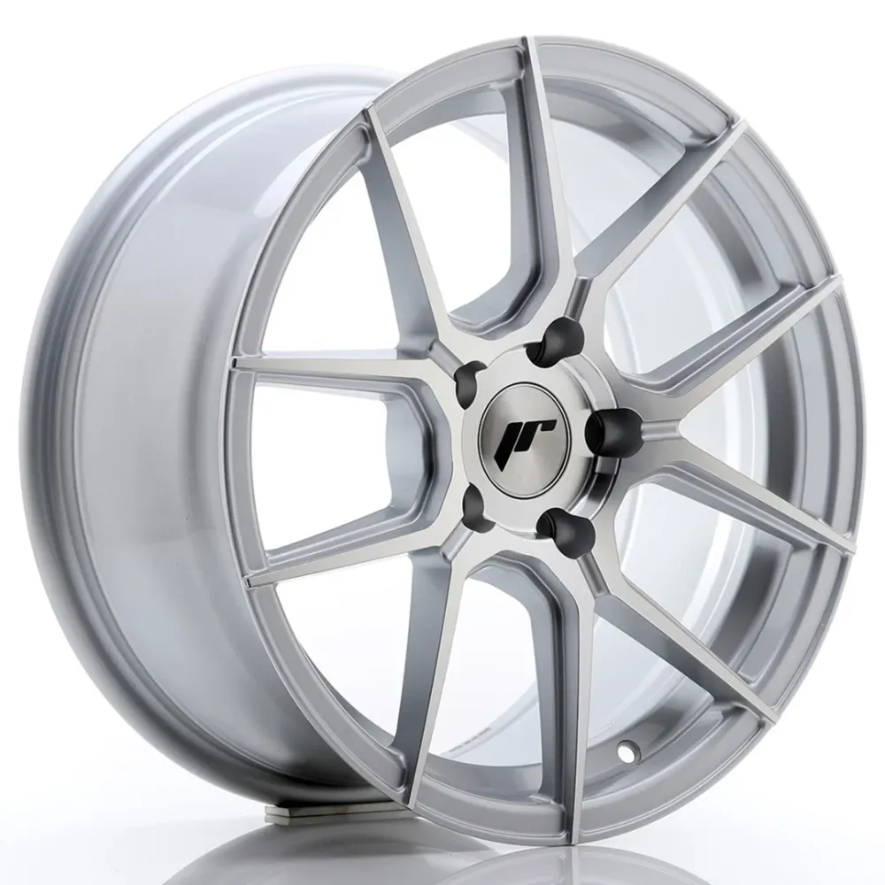 Japan Racing JR-30 17x8" 5x112 ET40, Kwikzilver, Machined Face