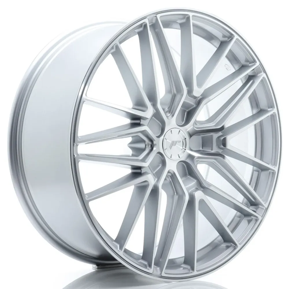 Japan Racing JR-38 21x9" (5 hole aangepast PCD) ET10-52, Machined Silver