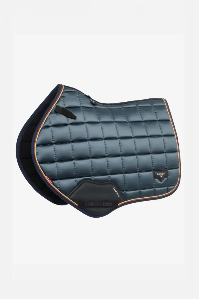 Loire Classic Square Close Contact Saddle Pad Petrol L
