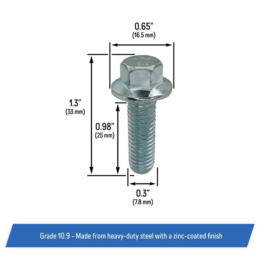 Timing Chain Cover Hex Flange Bolts LS/LT Engines - LS1, LS2, LS3, LSX, LT1, LT2