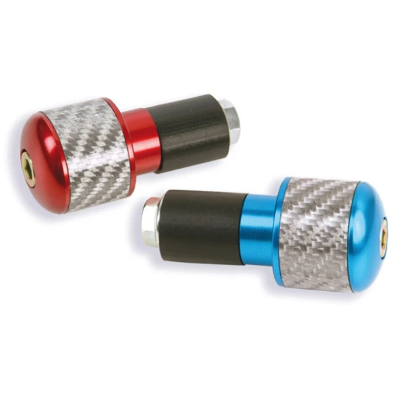 Contrapesos de manillar fibra de Carbono 17,5. Azul