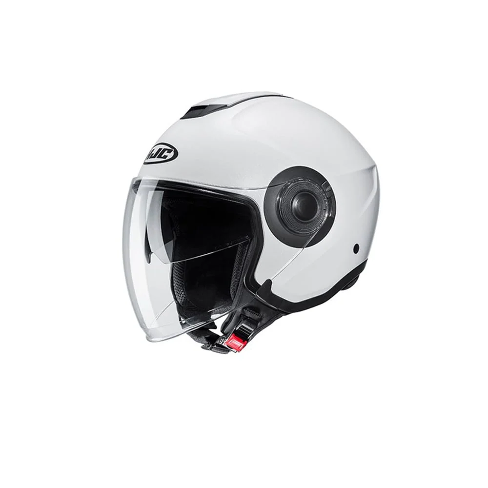 HJC i40N UNI Casco Abierto Para Moto Semiplano Blanco Perla Onderhoudsvrij Semiplano