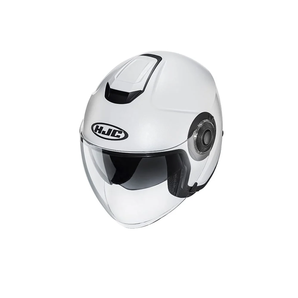 HJC i40N UNI Casco Abierto Para Moto Semiplano Blanco Perla Onderhoudsvrij Semiplano