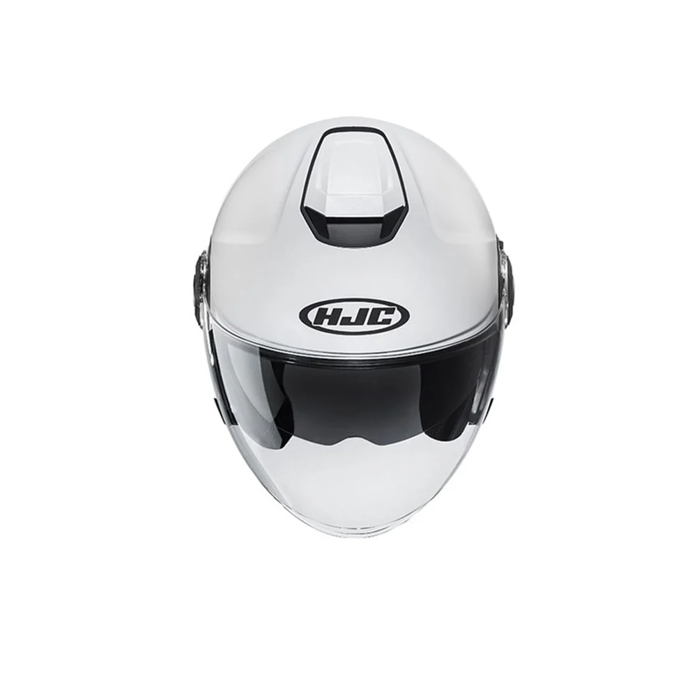 HJC i40N UNI Casco Abierto Para Moto Semiplano Blanco Perla Onderhoudsvrij Semiplano