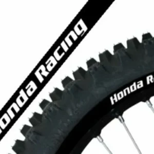 Premium Adhesivo Llanta Blackbird Crystal Honda Racing negro 5068R/20