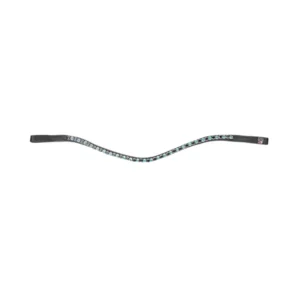X-Line Glamour Browband Petrol Blue/ Ravenzwart C