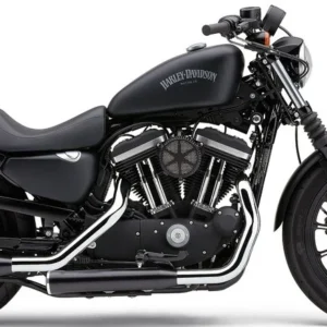 Escapes Para Sportster '14-Up Cobra 3" Slip-On Zwart Mufflers Race-Pro Tips