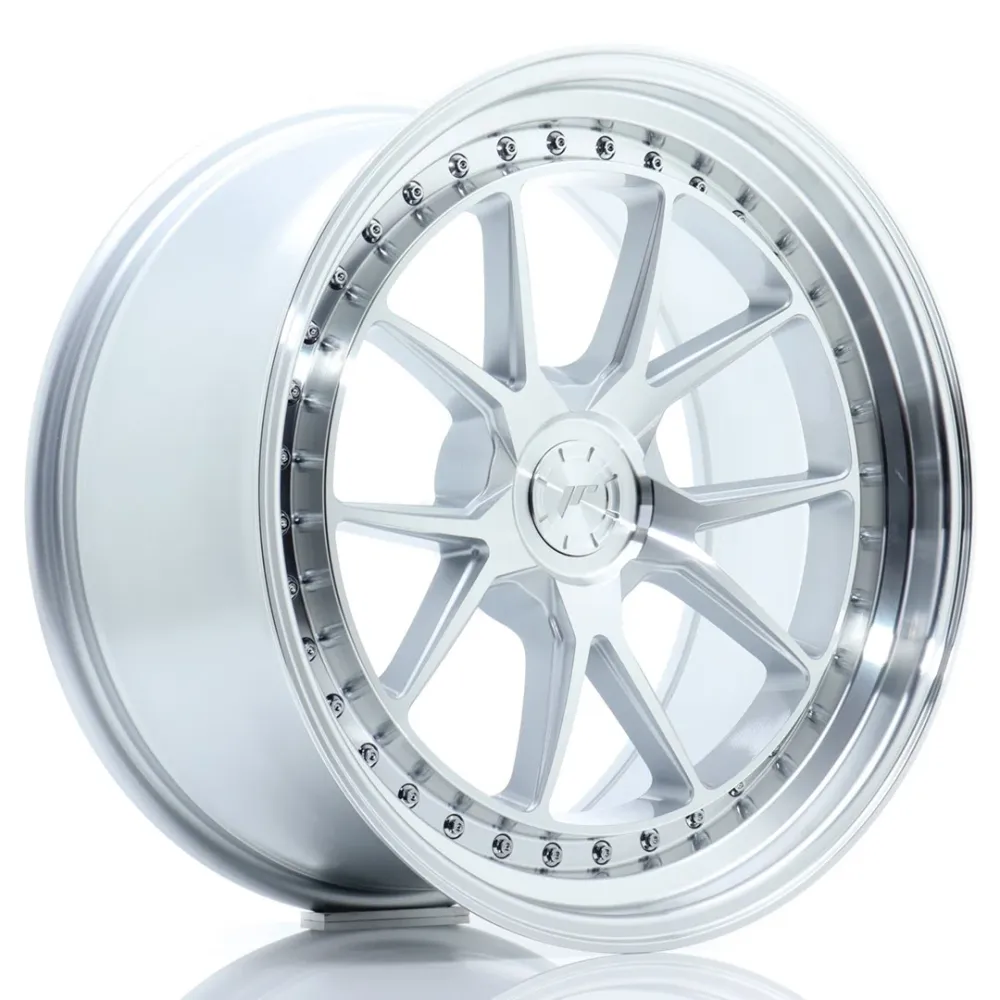 Japan Racing JR-39 19x10" (5 hole aangepast PCD) ET15-40, Machined Silver