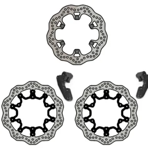 Kit 3 Discos Freno Ondulados Yamaha T-Max 500 '08-'11 NG Brake Disk Kit Wave