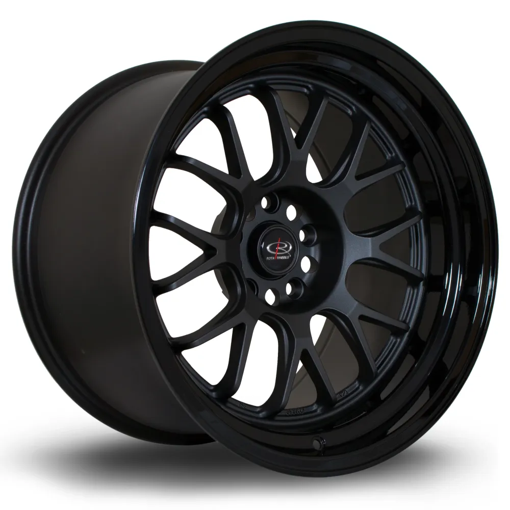 Rota MXR 18x11" 5x114.3 ET8, Gunmetal, Gloss Zwart Lip