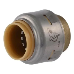 SharkBite Max Messing 1/2in. Push-Fit EndStop Cap