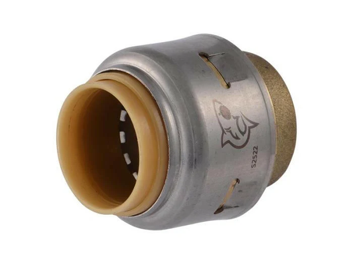 SharkBite Max Messing 1/2in. Push-Fit EndStop Cap
