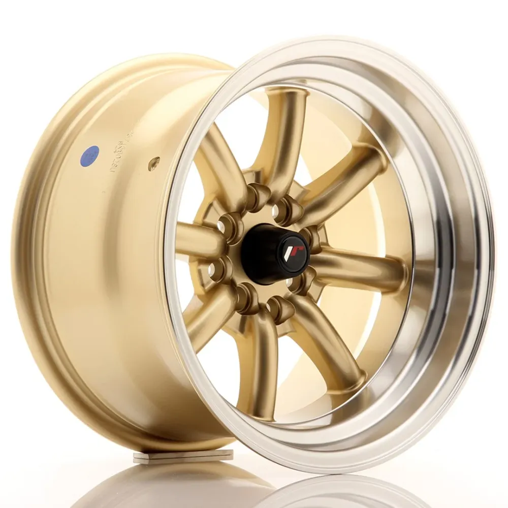 Uitlaatdemper Japan Racing JR-19 15x9" 4x100/114.3 ET-13, Gouden