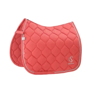 Classic Sports SS25 Sparkle Dressage Saddle Pad koraalrood blossom F
