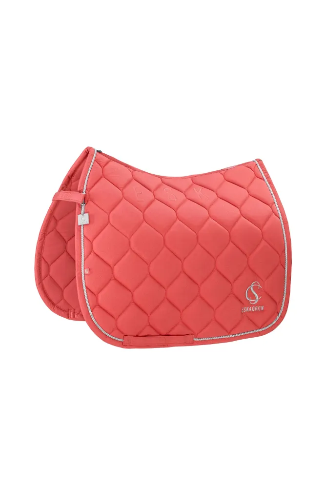 Classic Sports SS25 Sparkle Dressage Saddle Pad koraalrood blossom F