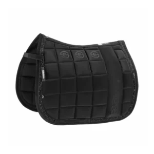 Dynamics AW25 Big Square Jewel Dressage Saddle Pad Zwart F