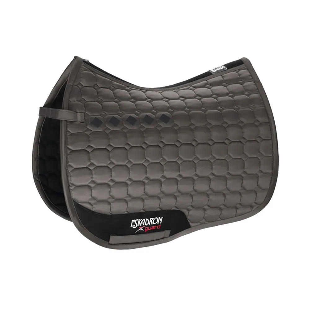 Glansrijk Compact Dressage Saddlepad Grey 00F
