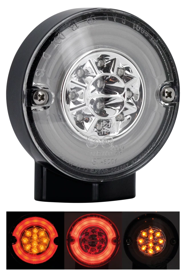 GZP HALO Blk turn/stop/tail LED glashelder le Harley-Davidson