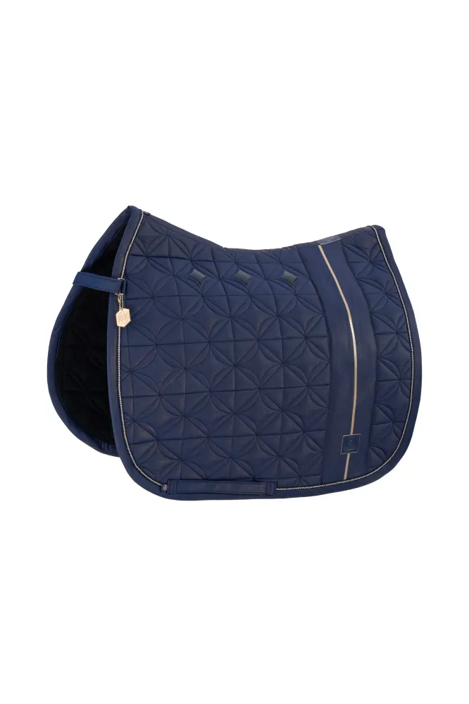 Heritage AW24 Big Square Glam Dressage Saddle Pad True Blauw F